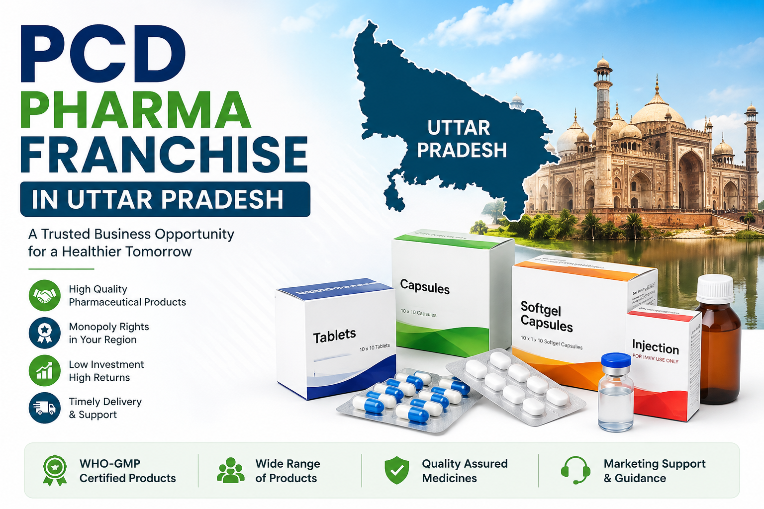 PCD Pharma Franchise In Uttar Pradesh